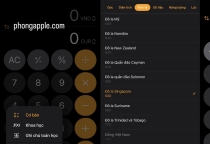Tính chuyển đổi tiền tệ trực tiếp trên iPhone chính xác và đơn giản nhất 