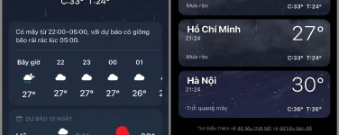 Cách nhận thông báo khi trời sắp mưa trên iPhone. Cách bật chỉ trong 1 phút